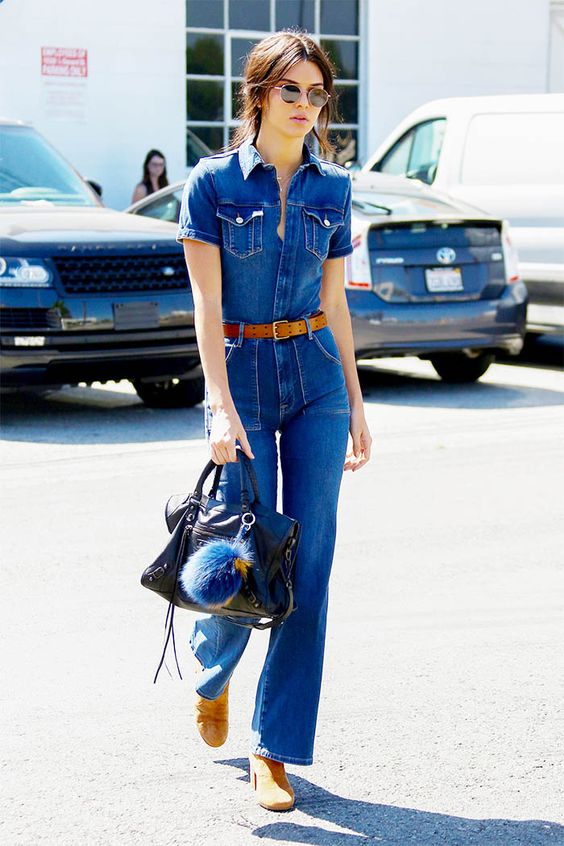 Van Nuys, CA - Van Nuys, CA - KUWTK reality tv star Kendall Jenner channeled her inner 70s siren in a stylish denim jumpsuit as she arrives at the Van Nuys studios ready for a day's worth of work. Kendall recently admitted in an interview that she's been having a tough time "letting go" of father, Bruce Jenner, after he transitioned into a woman.  AKM-GSI        September 25, 2015 To License These Photos, Please Contact : Steve Ginsburg (310) 505-8447 (323) 423-9397 steve@akmgsi.com sales@akmgsi.com or Maria Buda (917) 242-1505 mbuda@akmgsi.com ginsburgspalyinc@gmail.com
