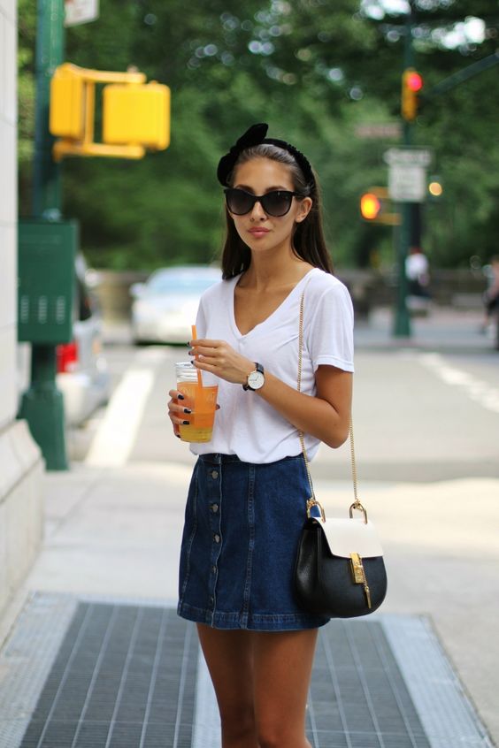 http://www.careergirldaily.com/6-ways-to-wear-a-button-front-skirt/