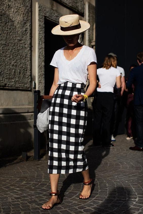 กระโปรง Midi Skirt